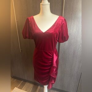 Sam Edelman Red Velvet Dress